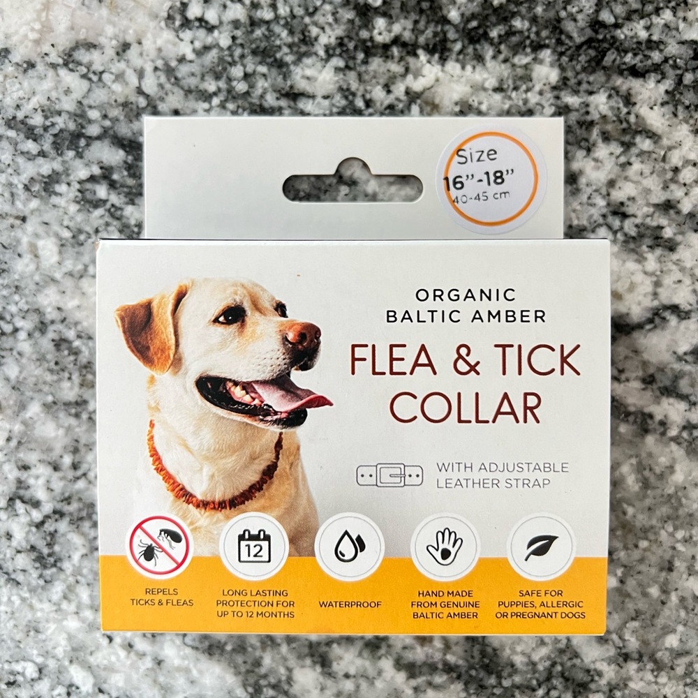 Amber Crown Organic Baltic Amber Flea & Tick Collar 16”-18”